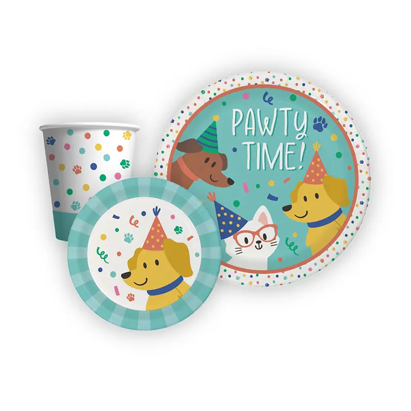 Pratos de papel para festa